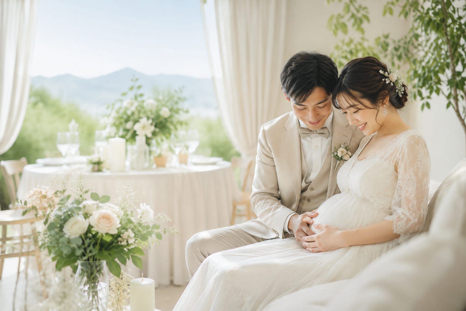 妊娠・出産準備を優先して結婚式を諦めていませんか？授かり婚でも後悔しない選択肢｜トータルサロン RELIER｜群馬